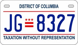 JG8327  license plate in DC