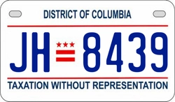 JH8439  license plate in DC