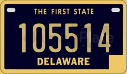 105514 license plate in Delaware