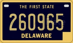 260965 license plate in Delaware