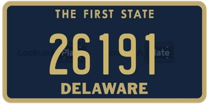 26191 license plate in Delaware