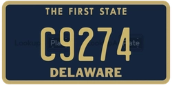 C9274  license plate in DE