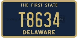 T8634  license plate in DE