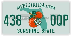4380QP  license plate in FL