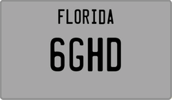 6GHD  license plate in FL
