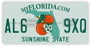 AL69XQ license plate in Florida