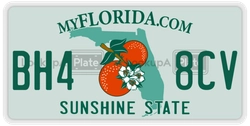 BH48CV  license plate in FL
