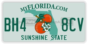 BH48CV license plate in Florida