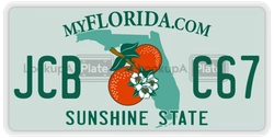 JCBC67  license plate in FL