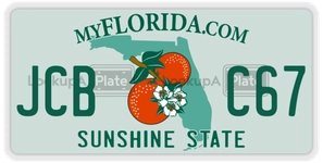 JCBC67 license plate in Florida