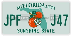 JPFJ47 license plate in Florida