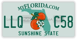 LLQC58  license plate in FL
