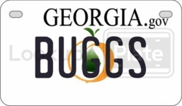 BUGGS license plate in Georgia