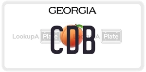 CDB license plate in Georgia