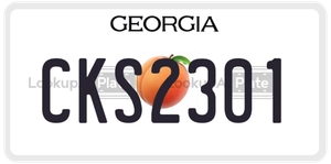 CKS2301 license plate in Georgia