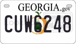 CUW6248 license plate in Georgia