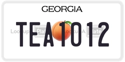 TEA1012  license plate in GA