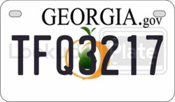 TFQ3217  license plate in GA