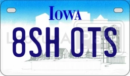 8SHOTS license plate in Iowa