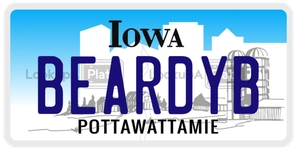 BEARDYB license plate in Iowa
