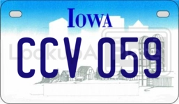 CCV059 license plate in Iowa