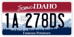 1A278DS  license plate in ID