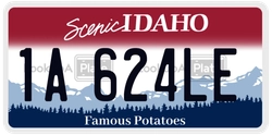 1A624LE  license plate in ID