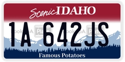 1A642JS  license plate in ID