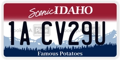 1ACV29U  license plate in ID