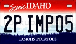 2PIMP05 license plate in Idaho