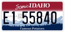 E155840  license plate in ID