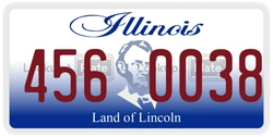 4560038  license plate in IL