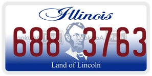 6883763 license plate in Illinois