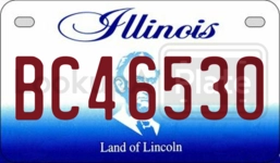 BC46530 license plate in Illinois