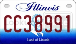 CC38991 license plate in Illinois