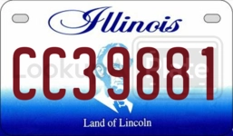 CC39881 license plate in Illinois