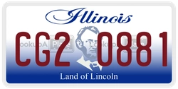 CG20881  license plate in IL