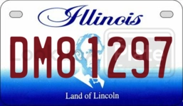 DM81297 license plate in Illinois