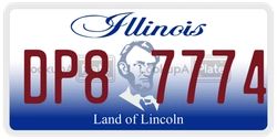 DP87774  license plate in IL