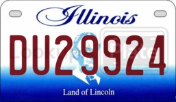 DU29924 license plate in Illinois