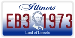 EB31973  license plate in IL