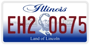 EH20675 license plate in Illinois
