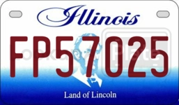 FP57025 license plate in Illinois