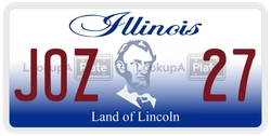 JOZ27  license plate in IL