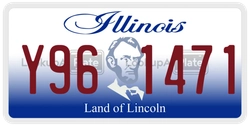 Y961471  license plate in IL