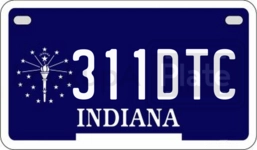 311DTC license plate in Indiana