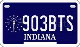 903BTS license plate in Indiana