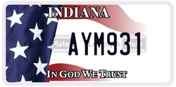 AYM931  license plate in IN