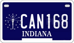 CAN168 license plate in Indiana