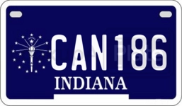 CAN186 license plate in Indiana